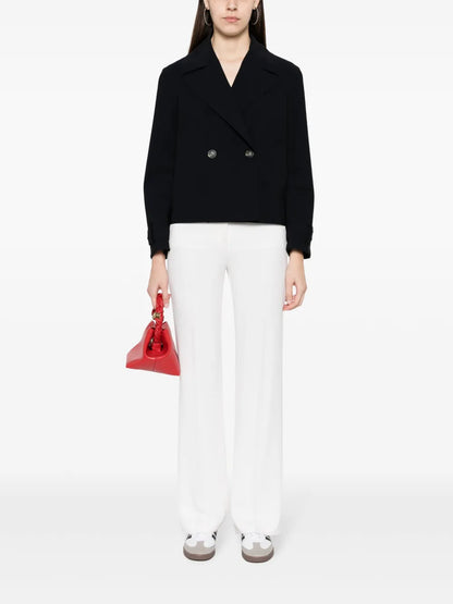 Double-Breasted Cropped Jacket