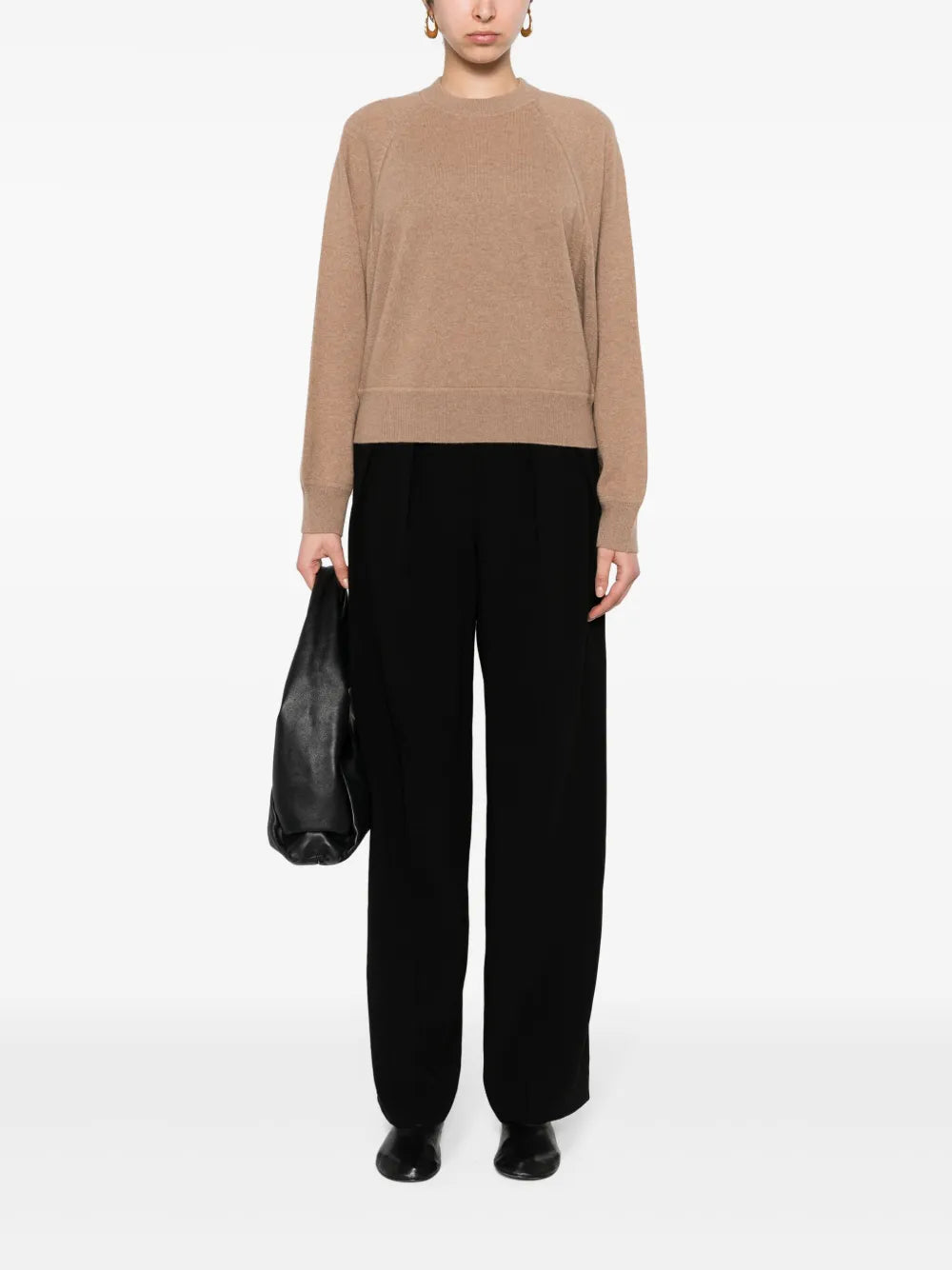 Pleat-Detail Palazzo Pants