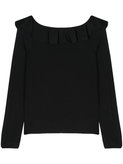 Ruffled-Detail Jumper