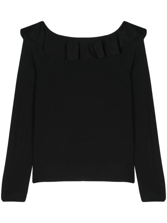 Ruffled-Detail Jumper