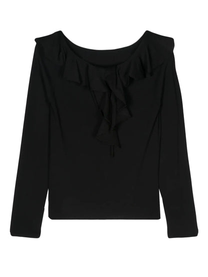 Ruffled-Detail Jumper