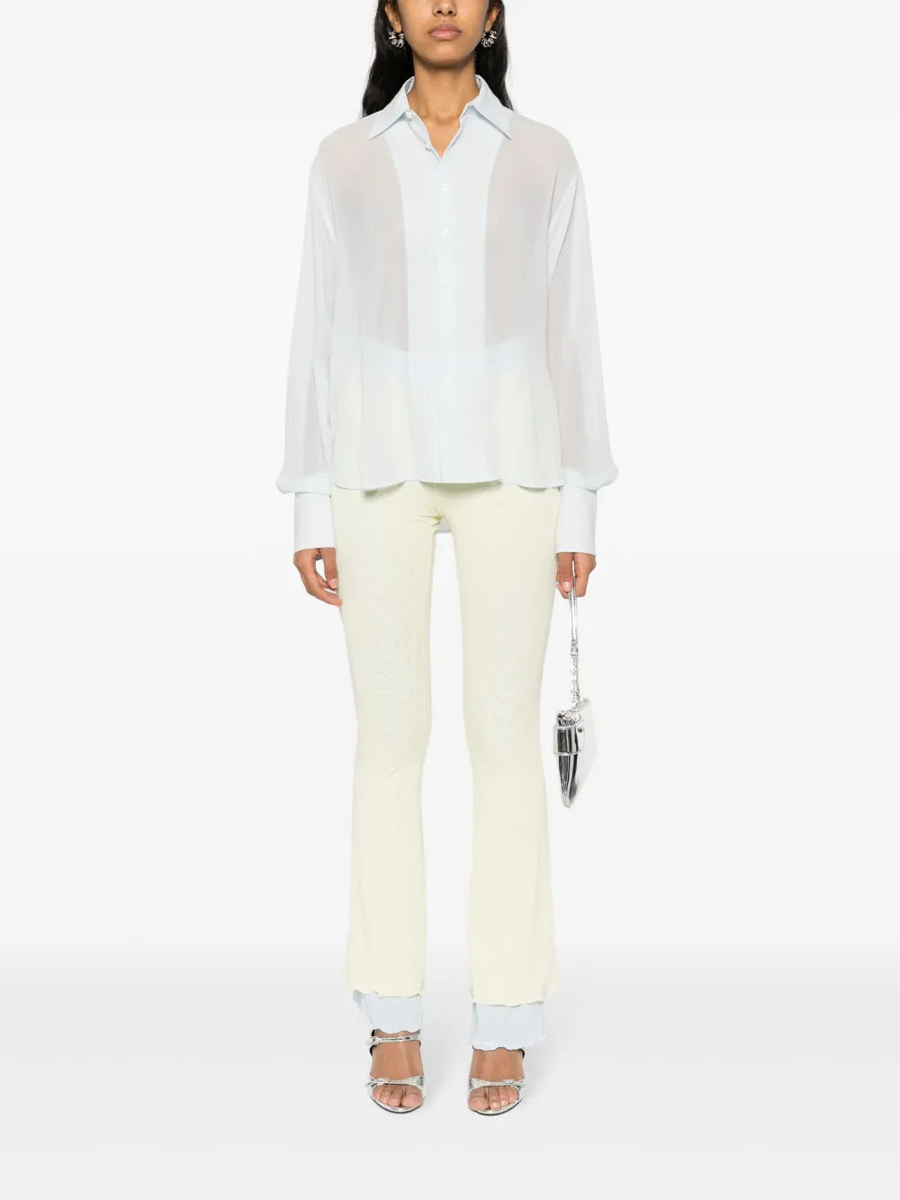 Layered Flared Trousers