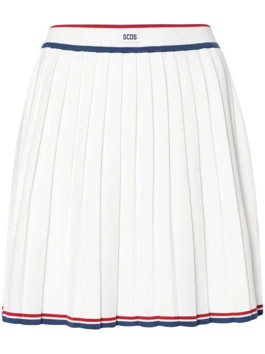 Pleated Knit Skirt