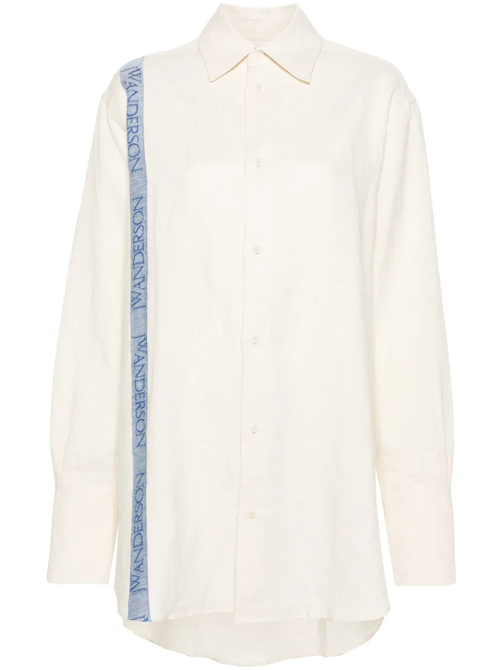 Logo-Stripe Cotton Blend Shirt