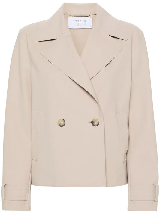 Double-Breasted Cropped Jacket