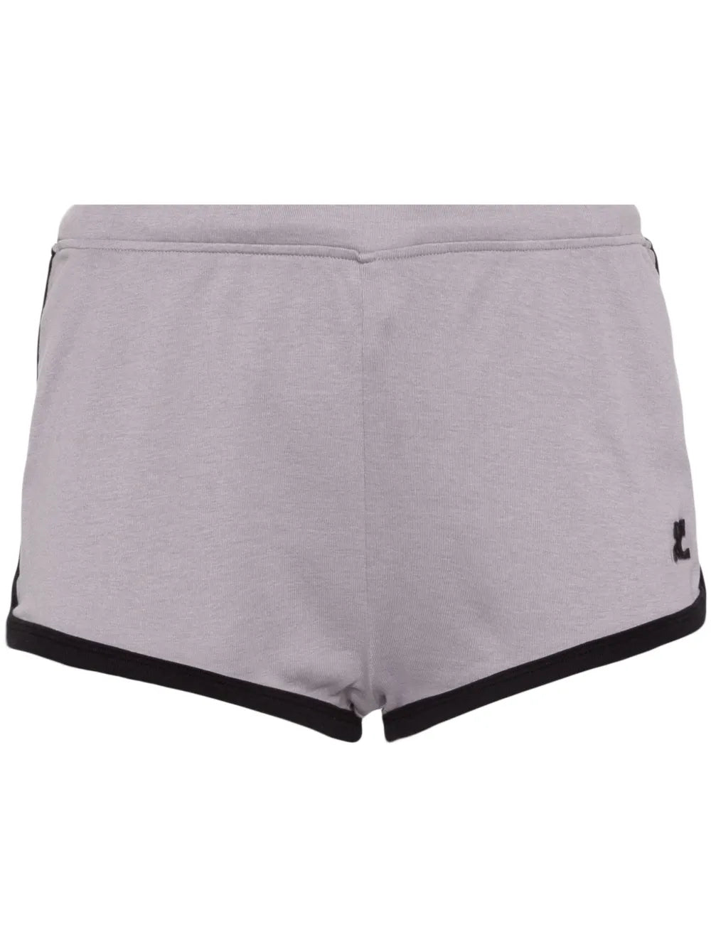 Contrast Cotton Mini Shorts