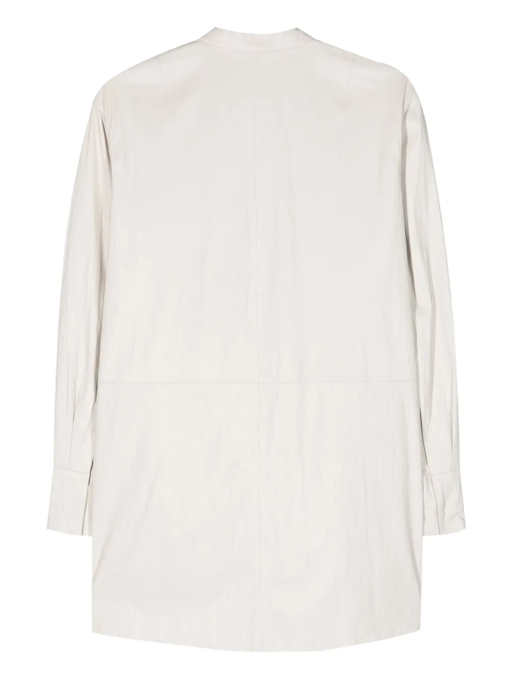 Crinkled Leather Minidress