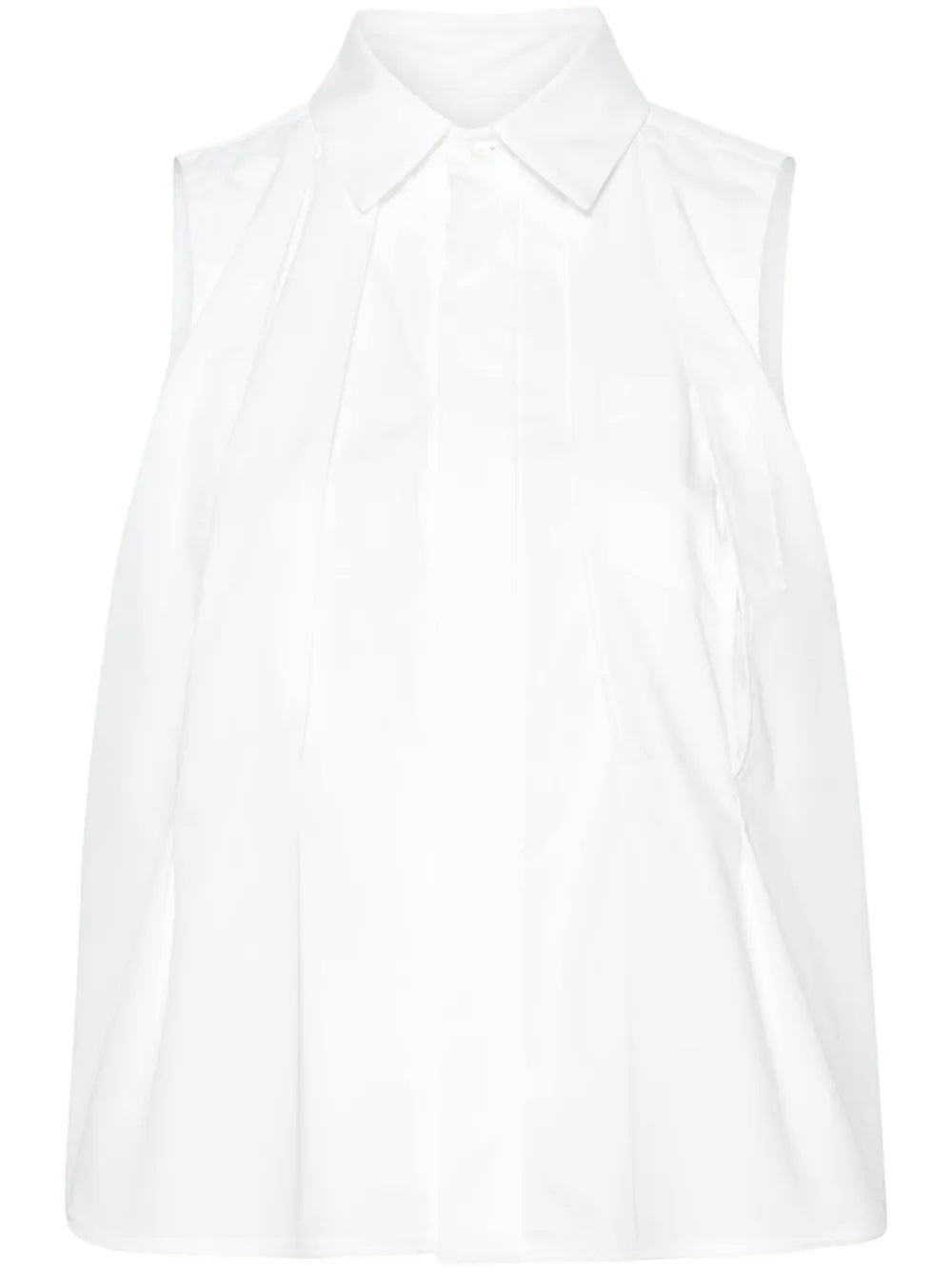Cut-Out Sleeveless Shirt