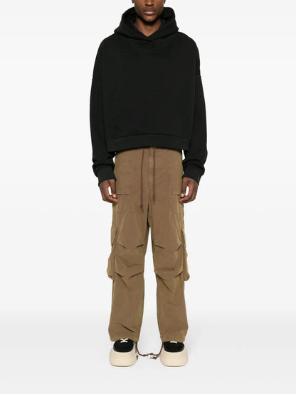 Drop-Shoulder Cotton Hoodie