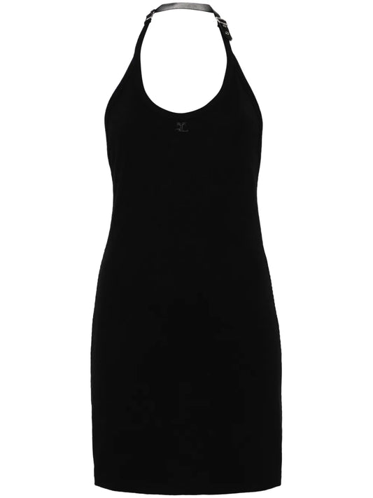 Holistic Buckle 90'S Logo-Patch Minidress