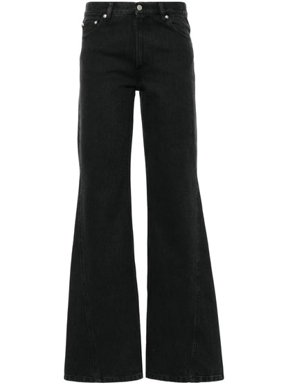 Mid-Rise Straight-Leg Jeans