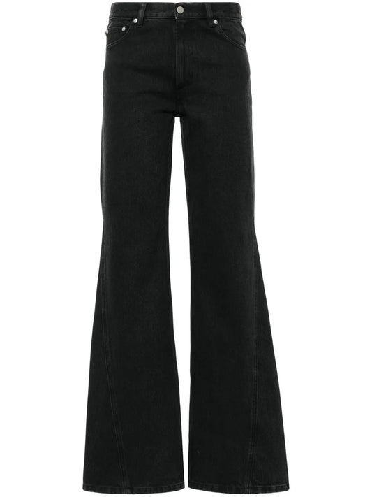 Mid-Rise Straight-Leg Jeans