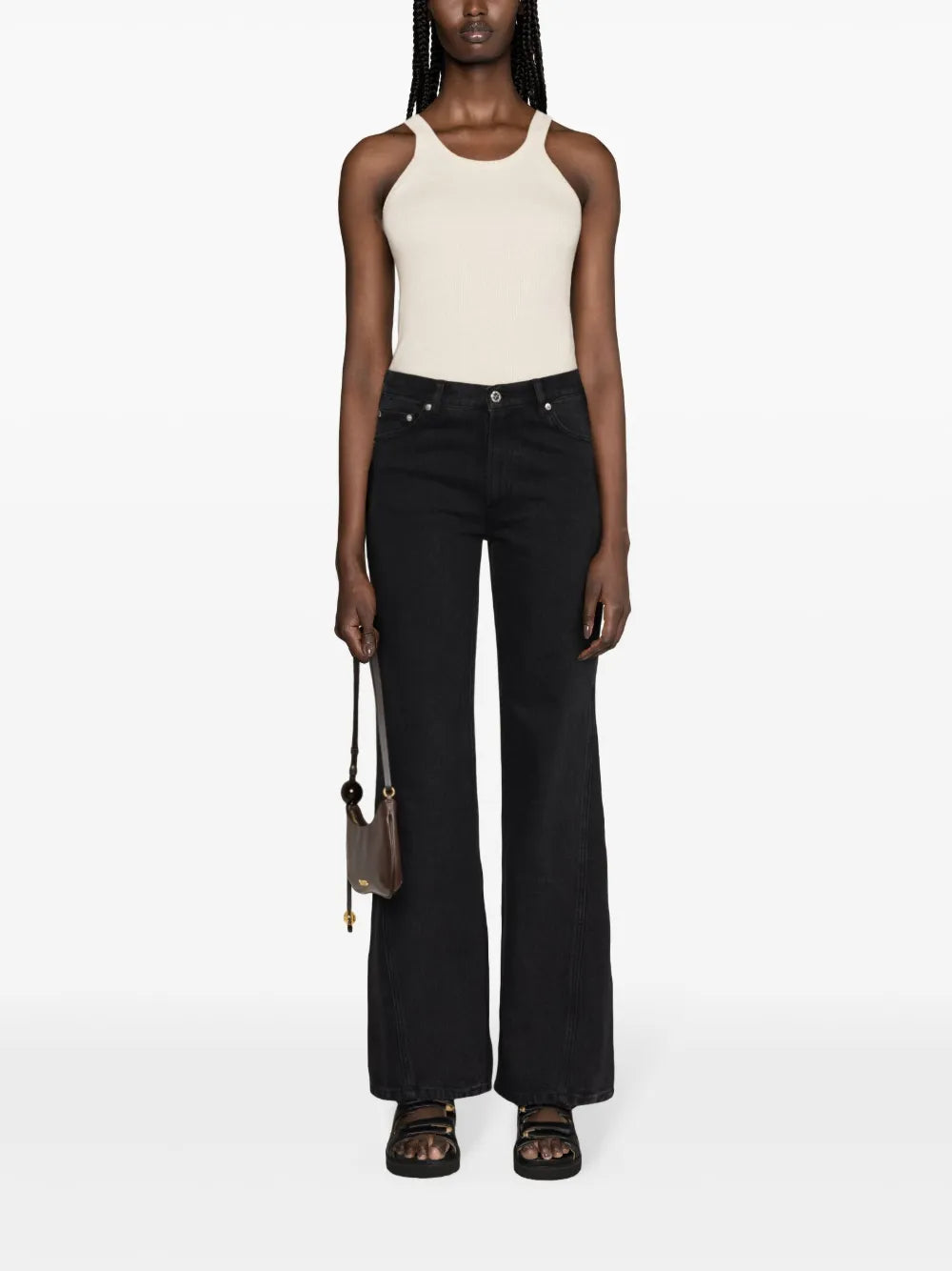 Mid-Rise Straight-Leg Jeans