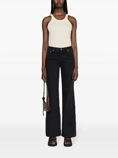 Mid-Rise Straight-Leg Jeans
