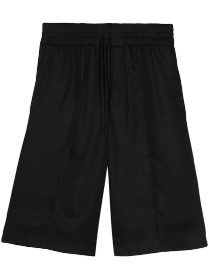 Pressed-Crease Twill Shorts