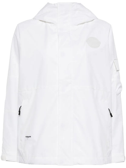 Logo-Appliqué Hooded Jacket
