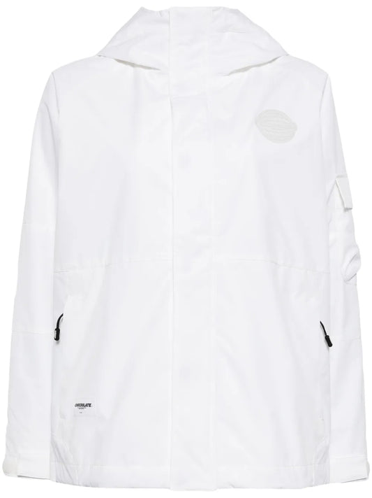 Logo-Appliqué Hooded Jacket