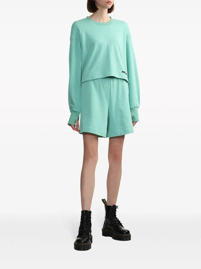 Logo-Patch Cotton Sweatshirt