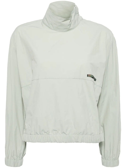Logo-Appliqué High-Neck Jacket