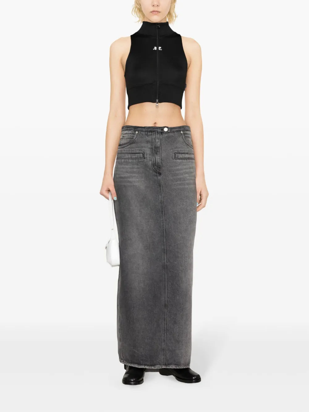 Zip-Up Cropped Vest