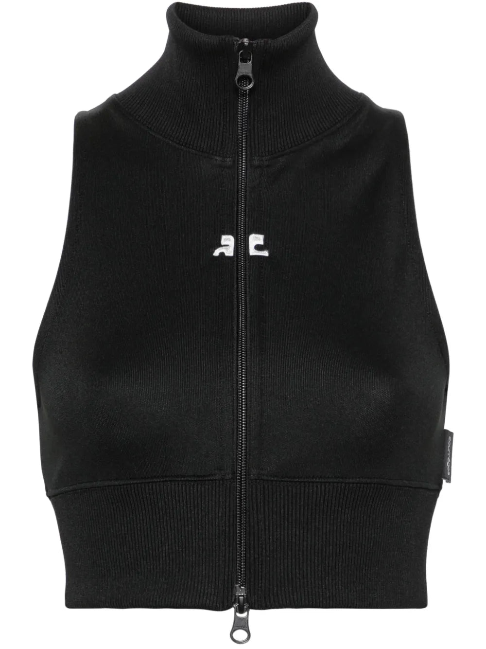 Zip-Up Cropped Vest