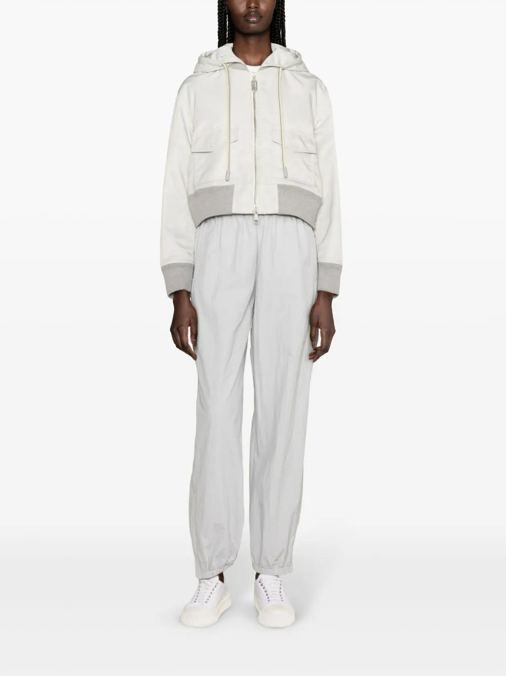 Briseo Satin Bomber Jacket