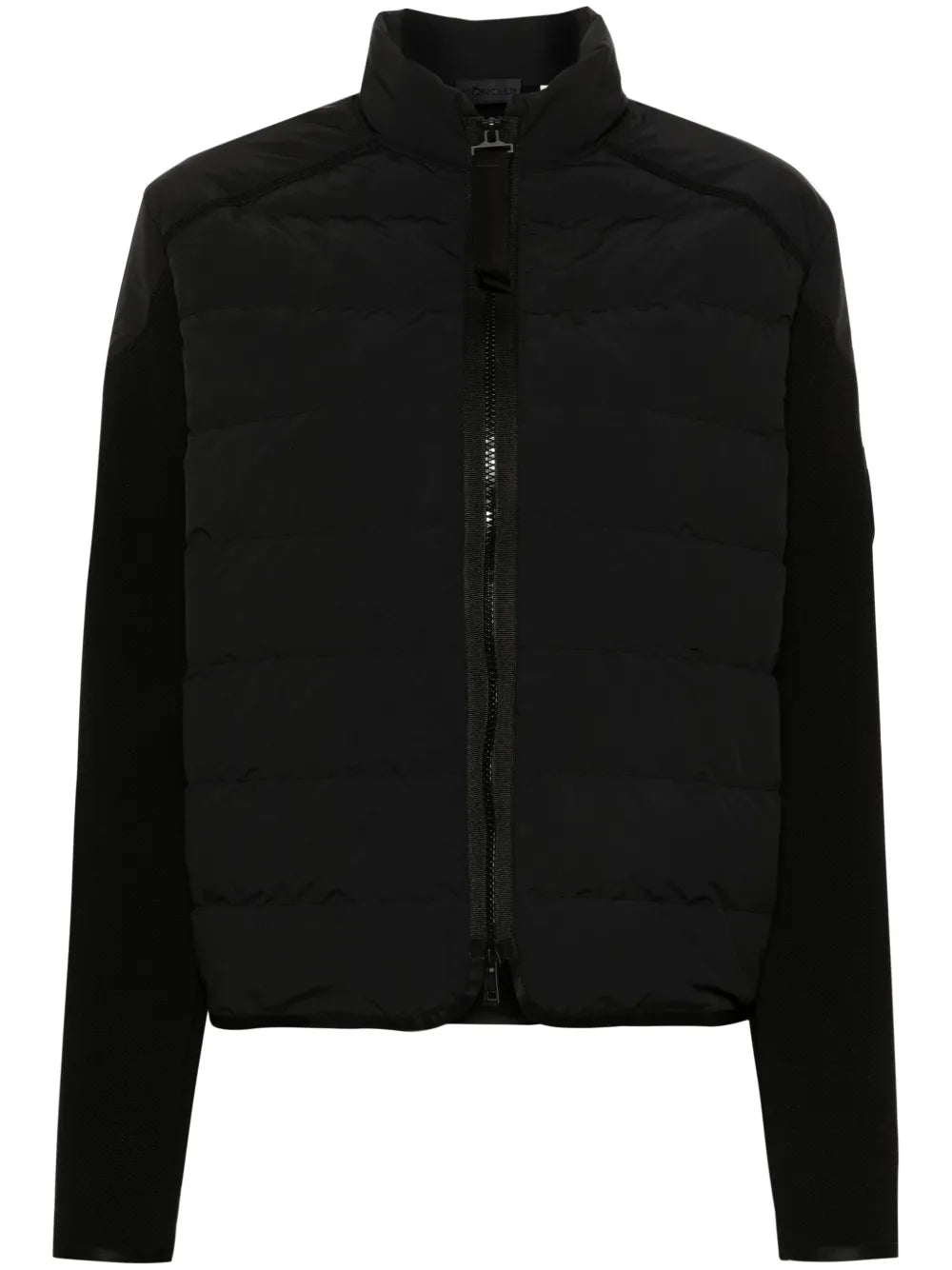 Padded-Panels Knitted Cardigan