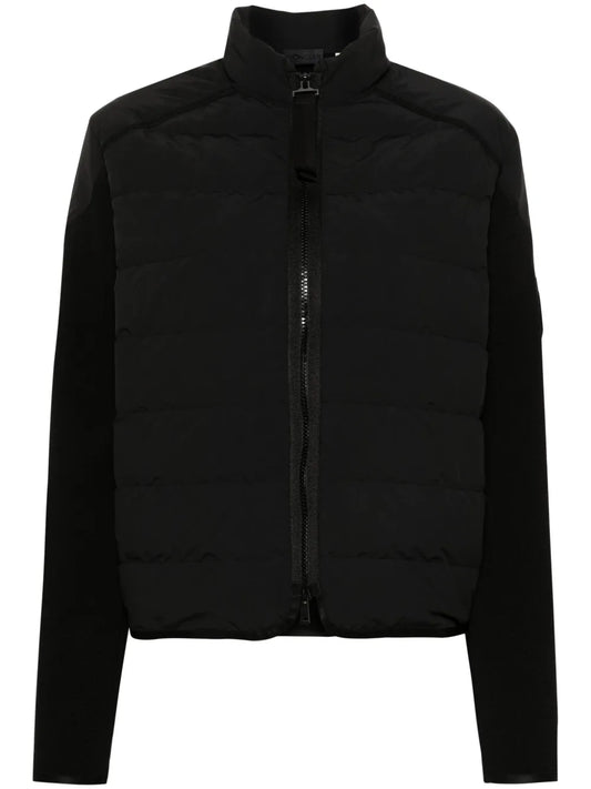 Padded-Panels Knitted Cardigan