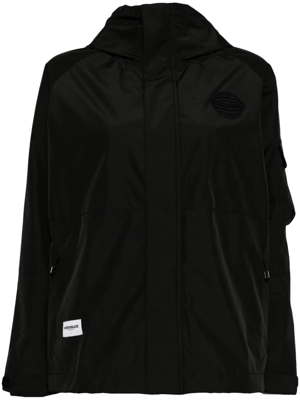 Logo-Appliqué Hooded Jacket