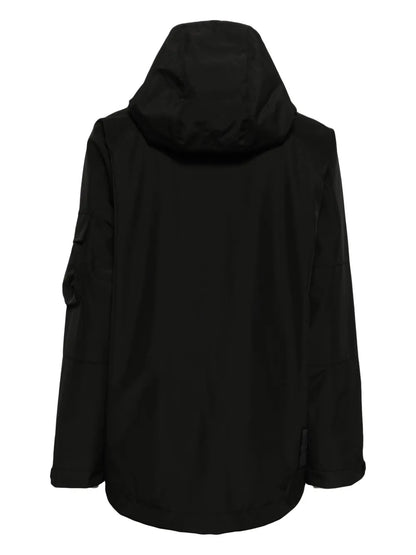 Logo-Appliqué Hooded Jacket