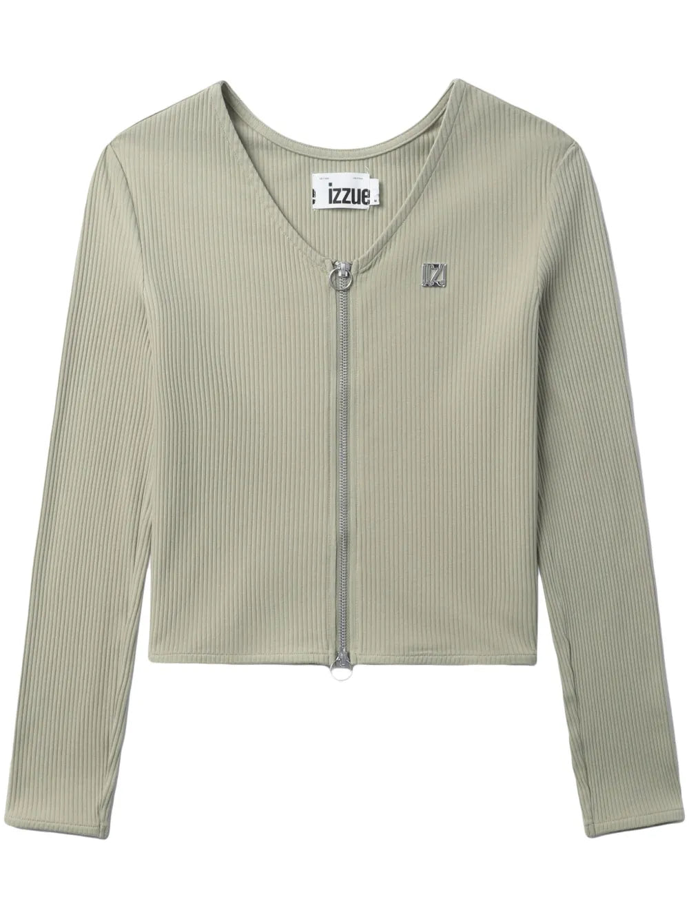 Logo-Plaque Cotton Cardigan