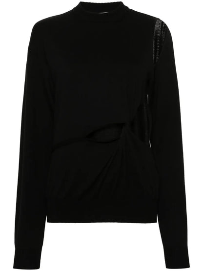 Cut-Out Wool Jumper
