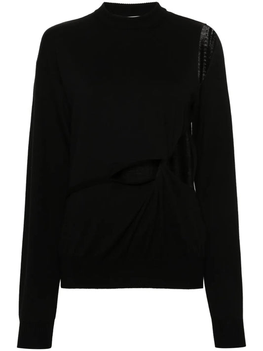 Cut-Out Wool Jumper