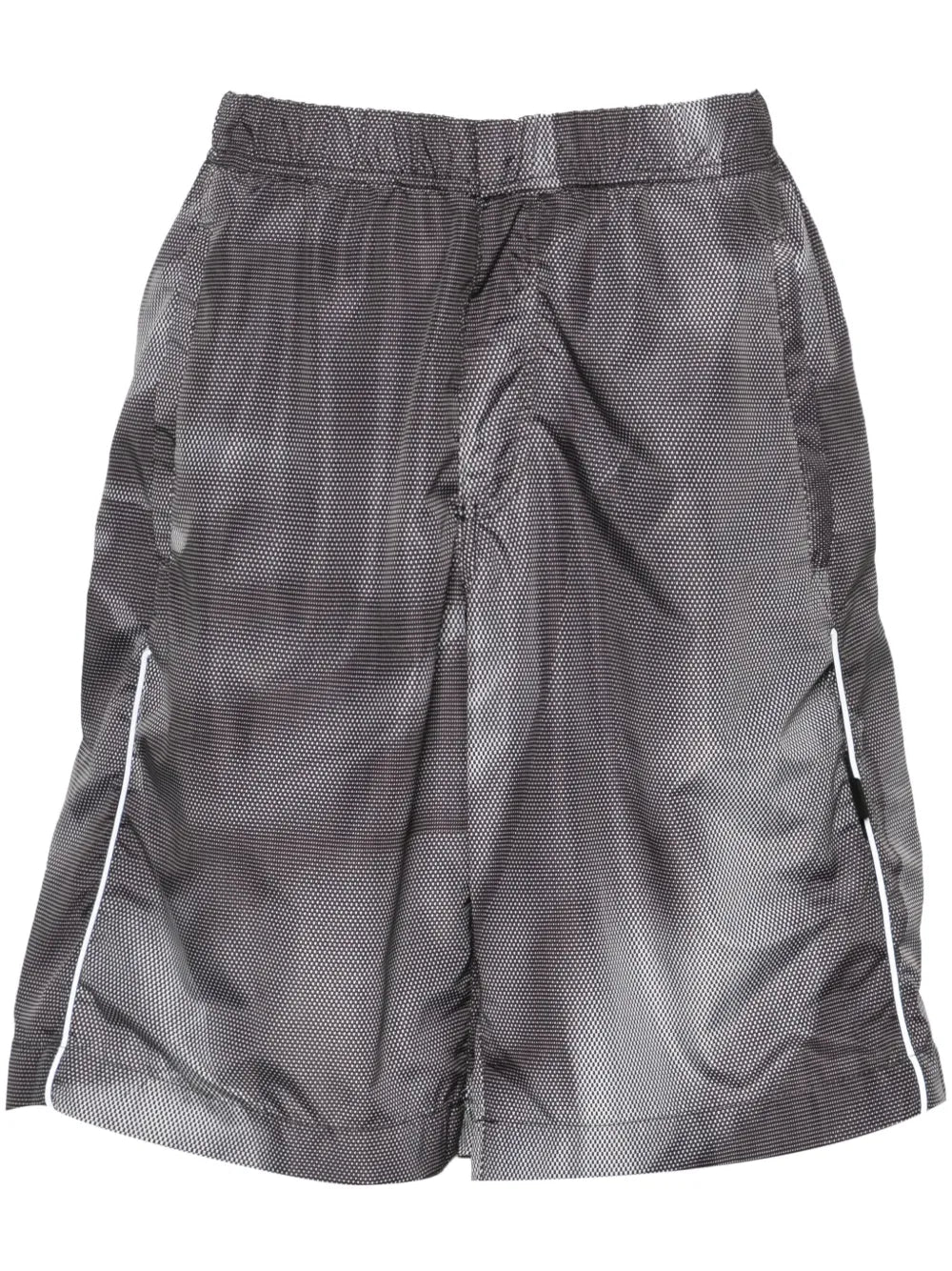 Crinkle Graphic-Print Shorts