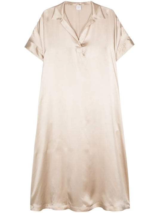 Satin Silk Midi Dress