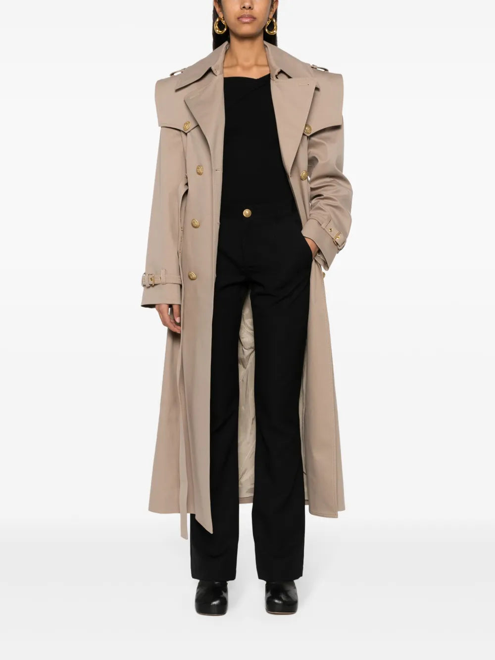 Twill Flared Trousers