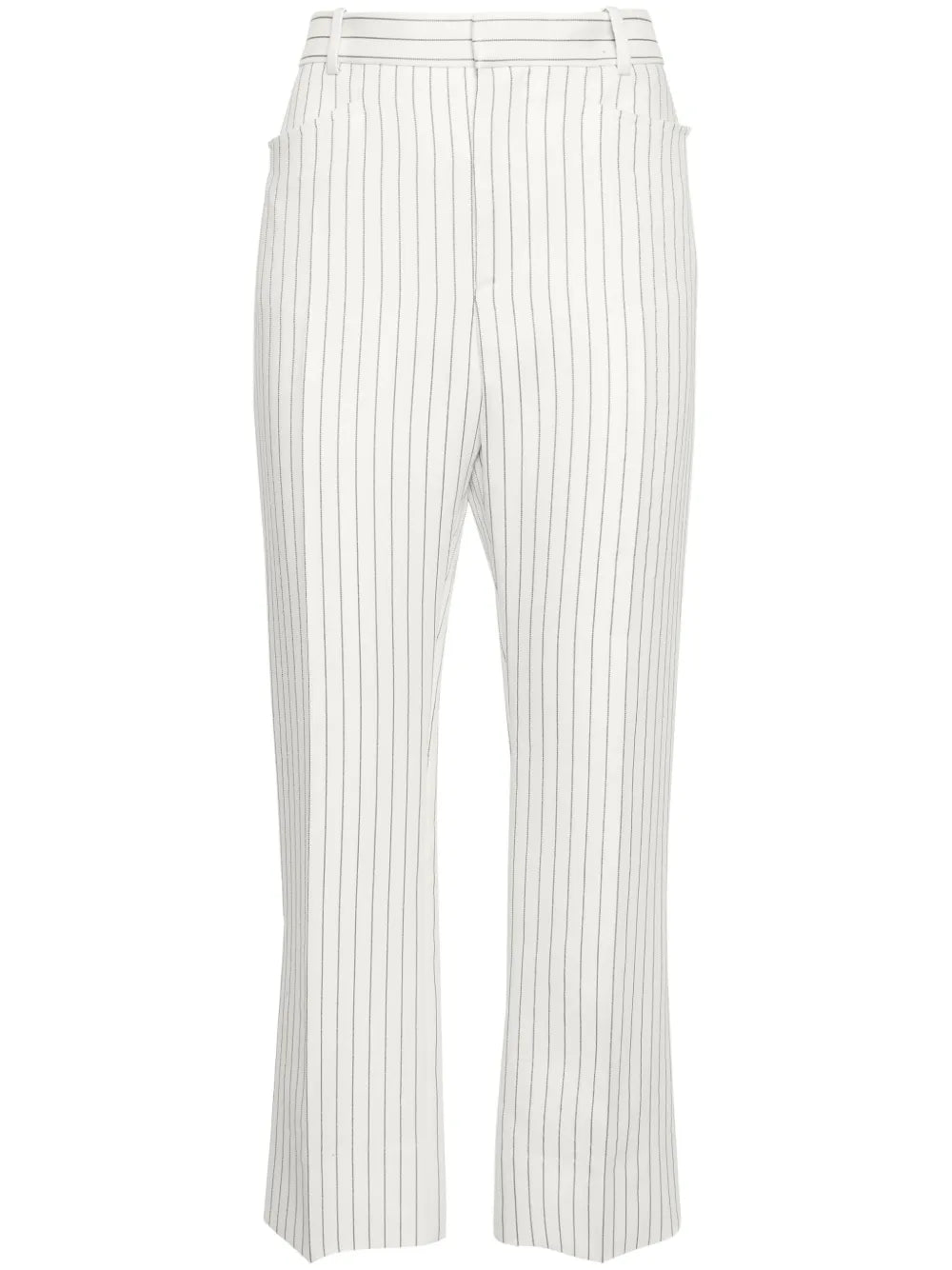 Striped Straight-Leg Trousers