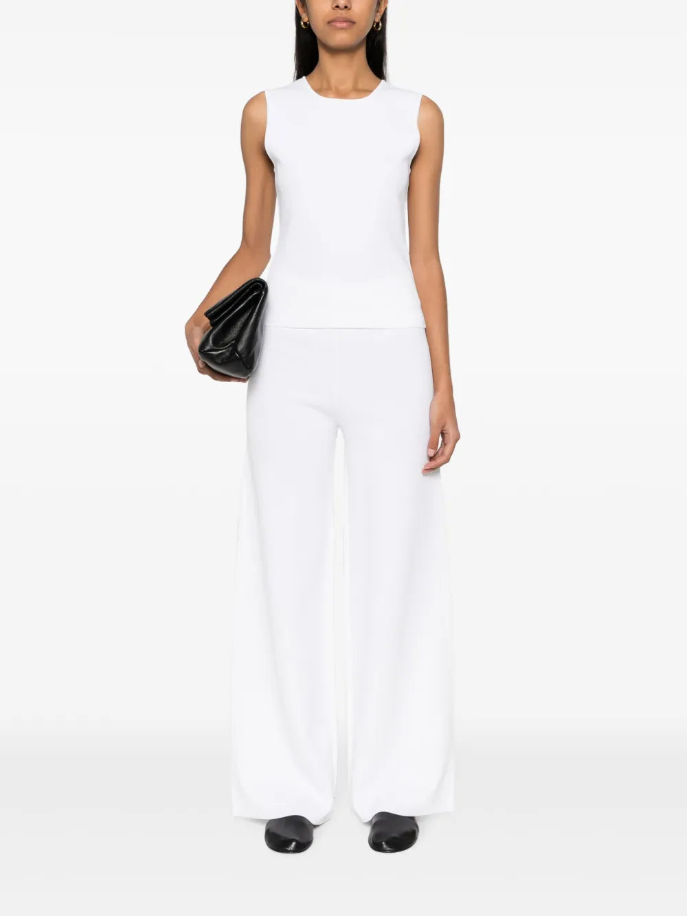 Straight-Leg Knitted Trousers