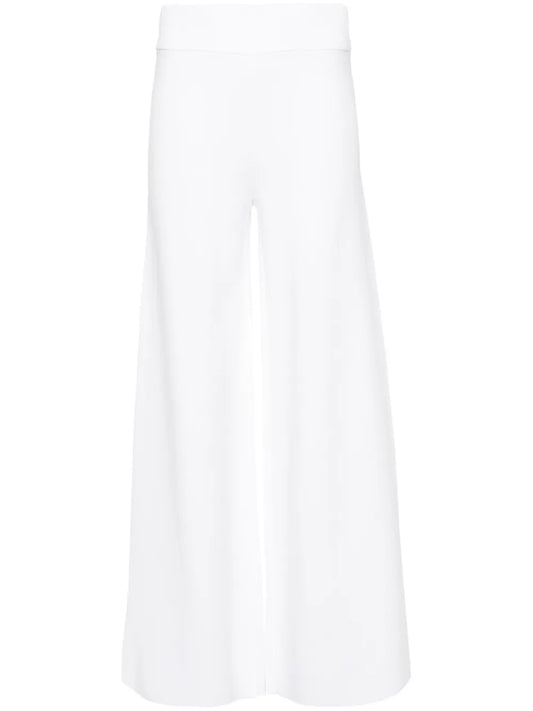 Straight-Leg Knitted Trousers