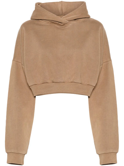 Organic-Cotton Cropped Hoodie