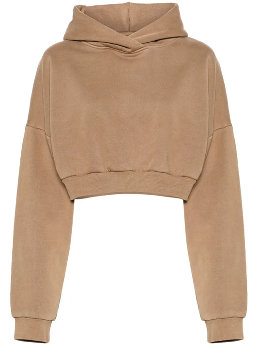Organic-Cotton Cropped Hoodie