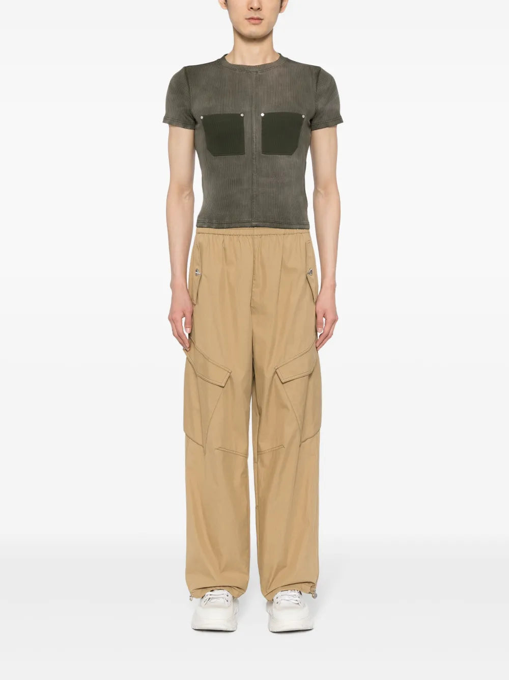 Ribbed-Knit T-Shirt