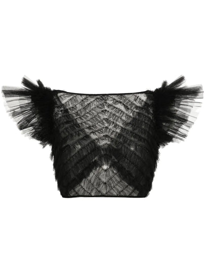 Ruffled Tulle Top
