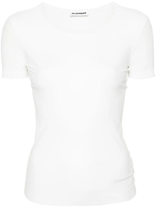 Round-Neck Stretch-Design T-Shirt