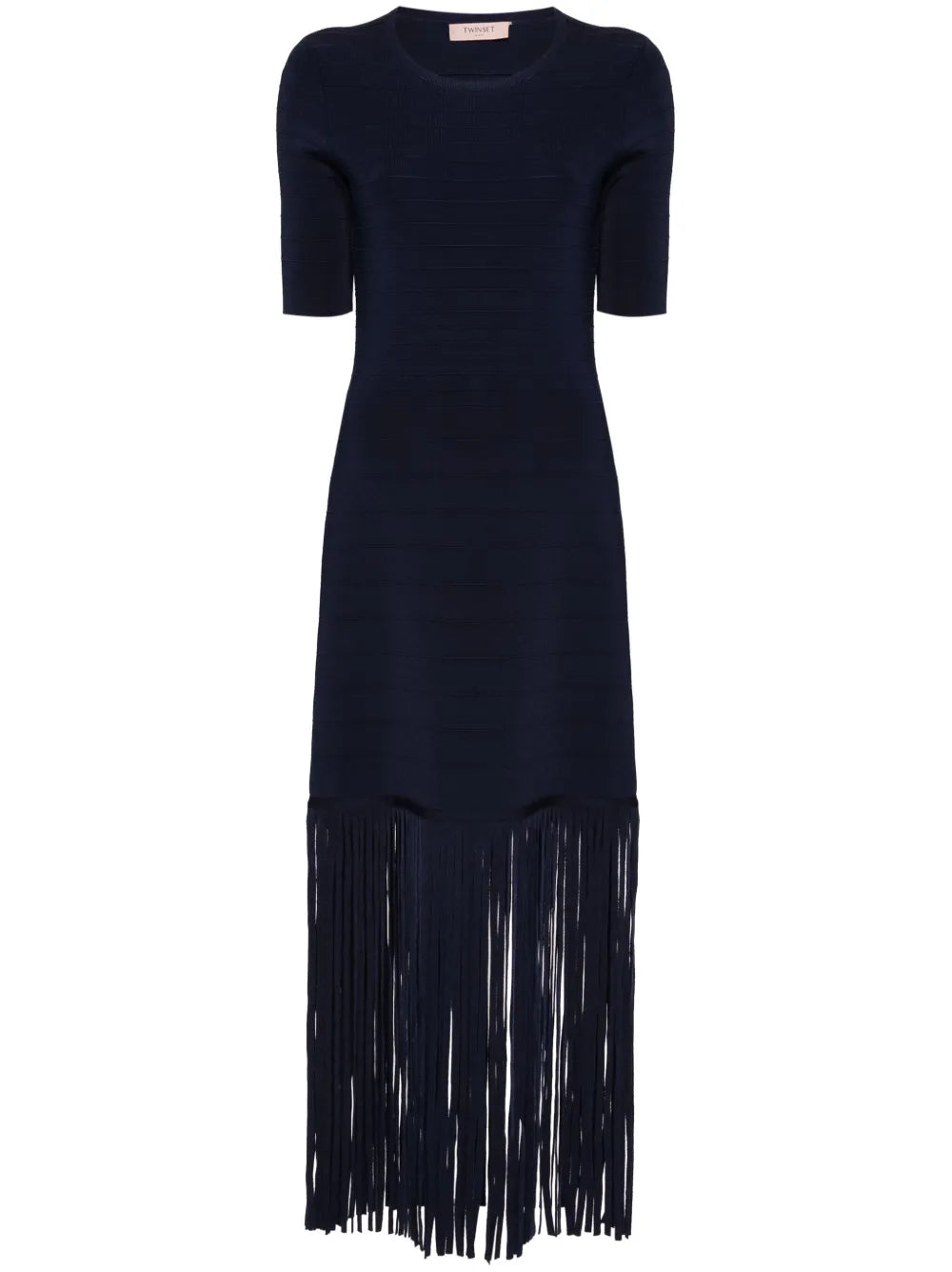 Fringe-Detail Dress