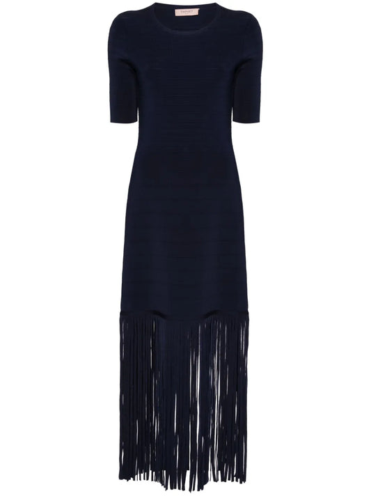 Fringe-Detail Dress