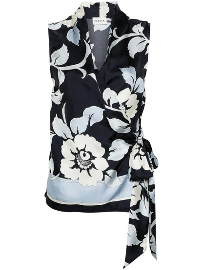 Fantasia Silk Wrap Blouse