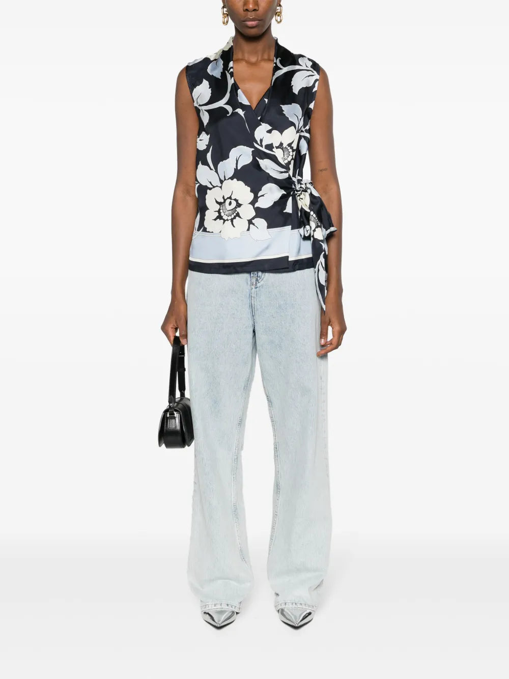 Fantasia Silk Wrap Blouse