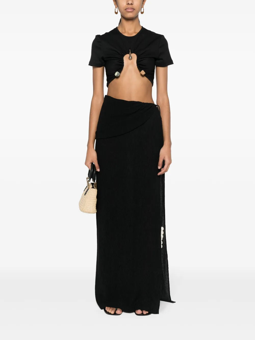 Asymmetric-Design Skirt