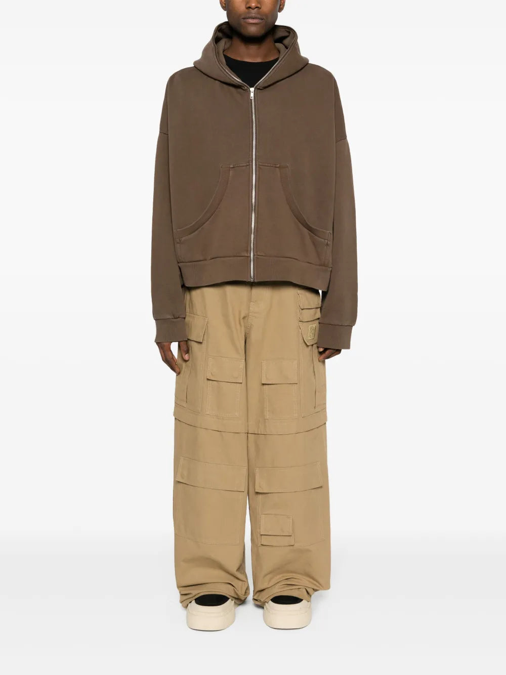 Organic-Cotton Zipped Hoodie